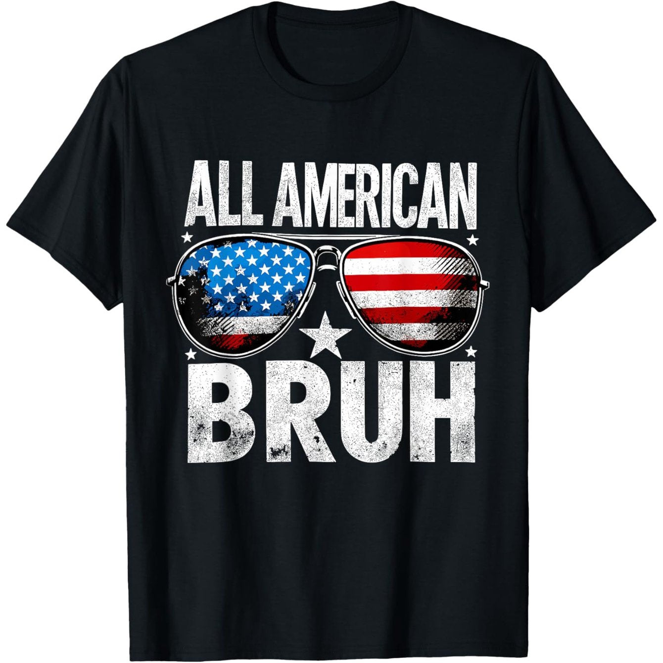 All American Bruh Kids Patriotic T-Shirt - Boys & Girls Cotton Tee
