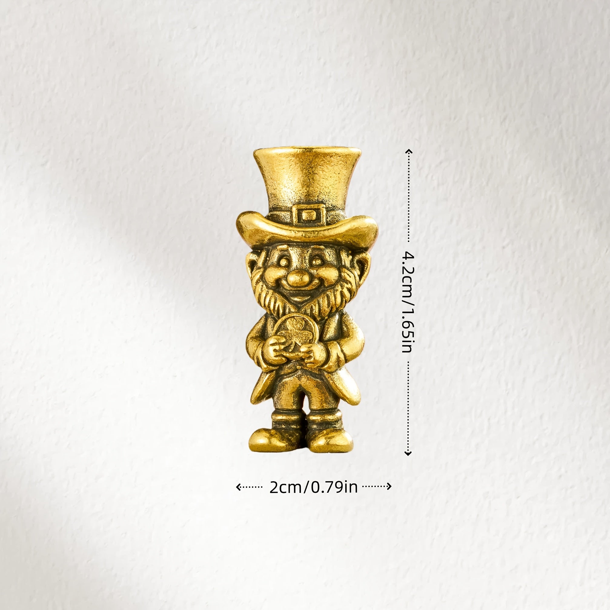 Brass Leprechaun Statue – Lucky Irish Collectible Figurine
