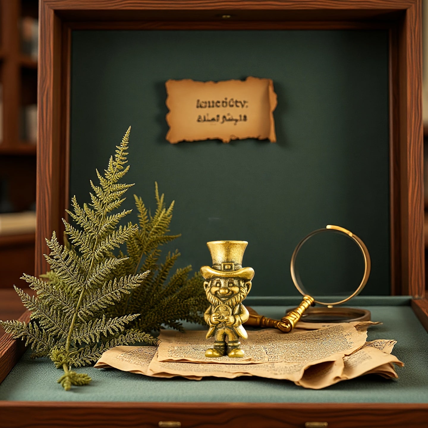 Brass Leprechaun Statue – Lucky Irish Collectible Figurine