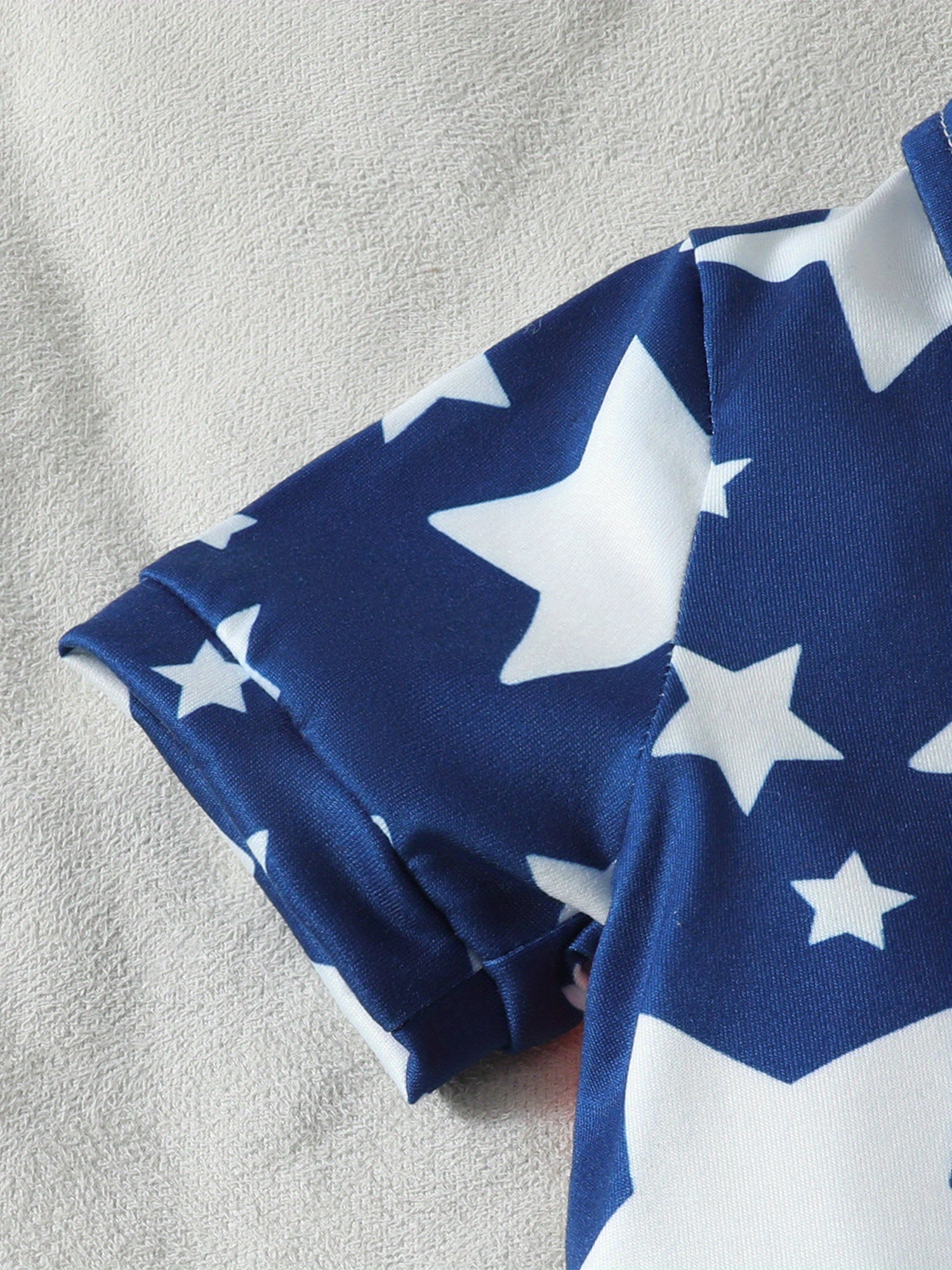 Baby Romper - Striped Red White Blue Outfit