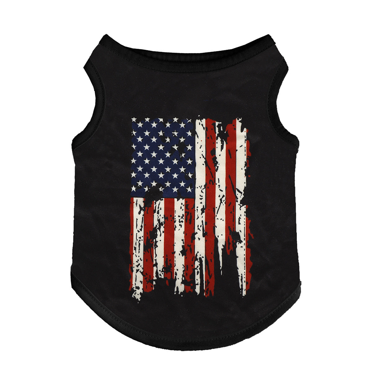 American Flag Dog T-Shirt - Breathable Polyester Pullover All Breeds