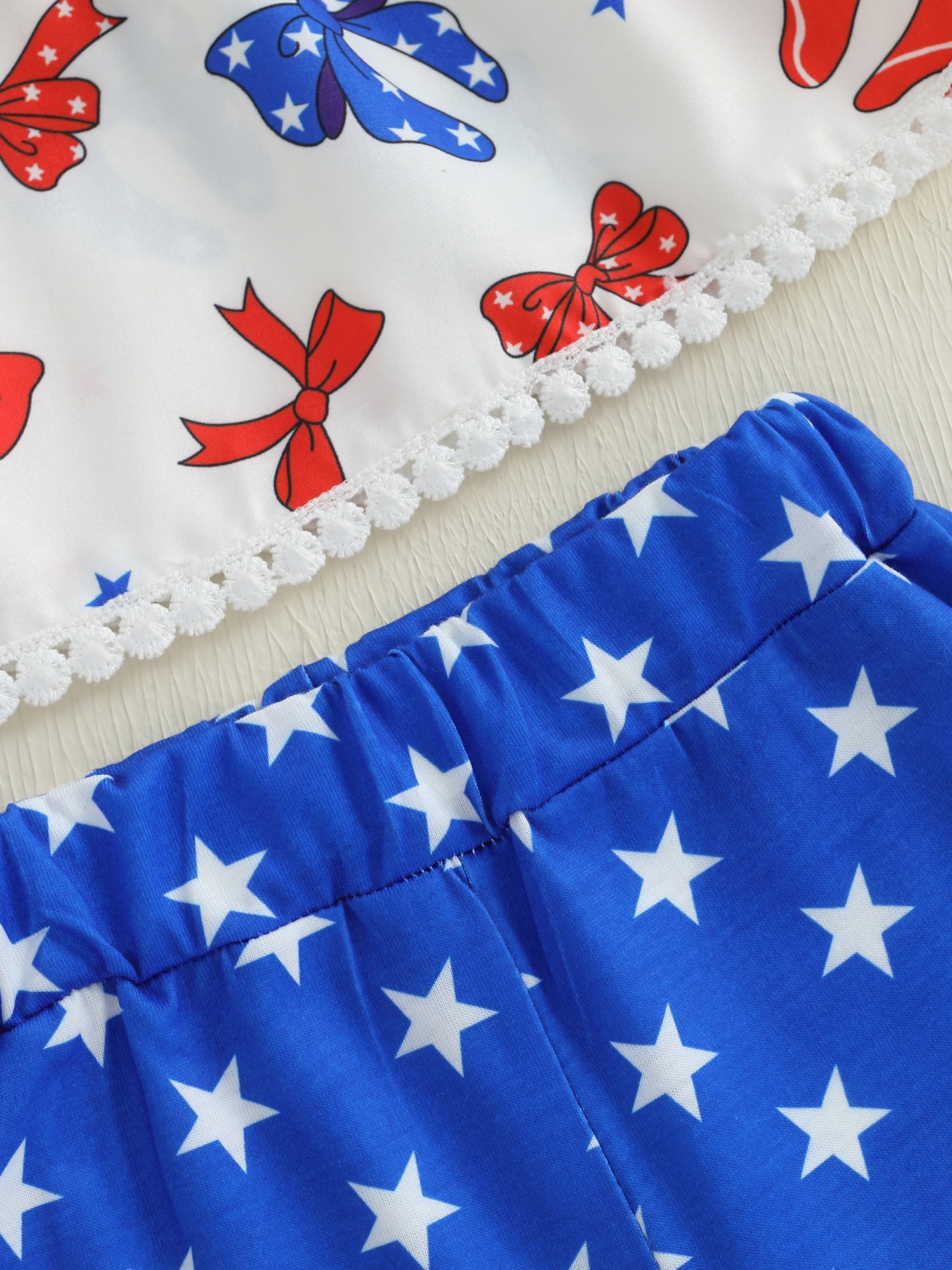 4th July Baby Outfit - Red White Blue Toddler Set
