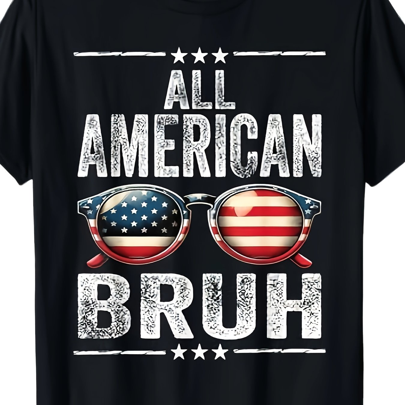 All American Bruh Kids Patriotic T-Shirt - Boys & Girls Cotton Tee