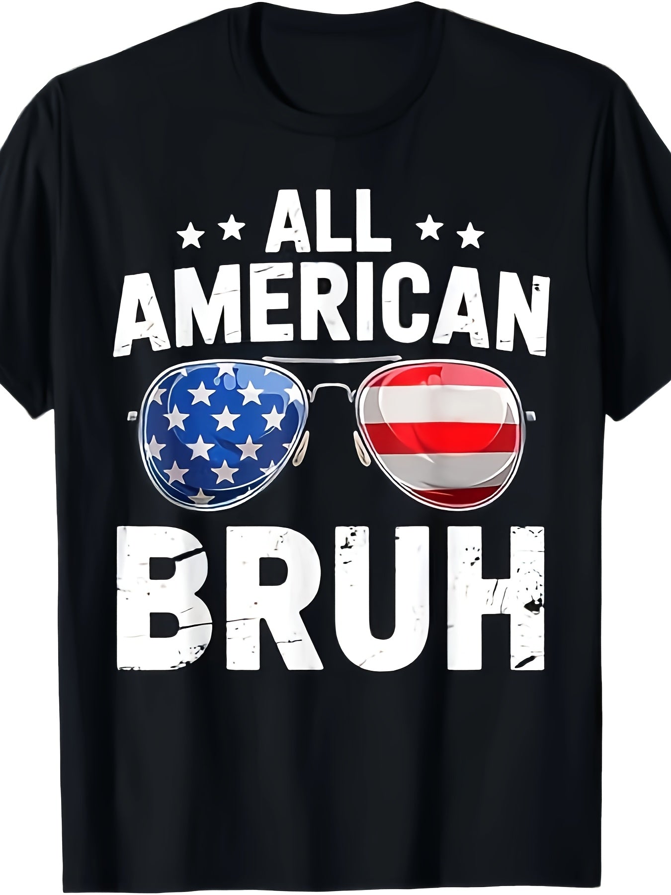 All American Bruh Kids Patriotic T-Shirt - Boys & Girls Cotton Tee