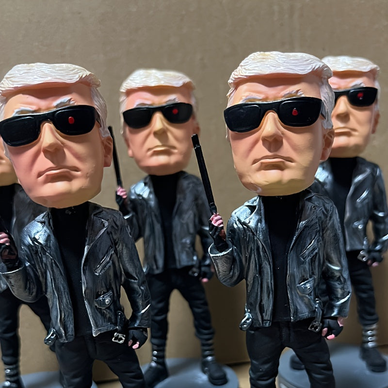 Trump Bobblehead Resin Collectible - Patriotic Hanging Decor Piece
