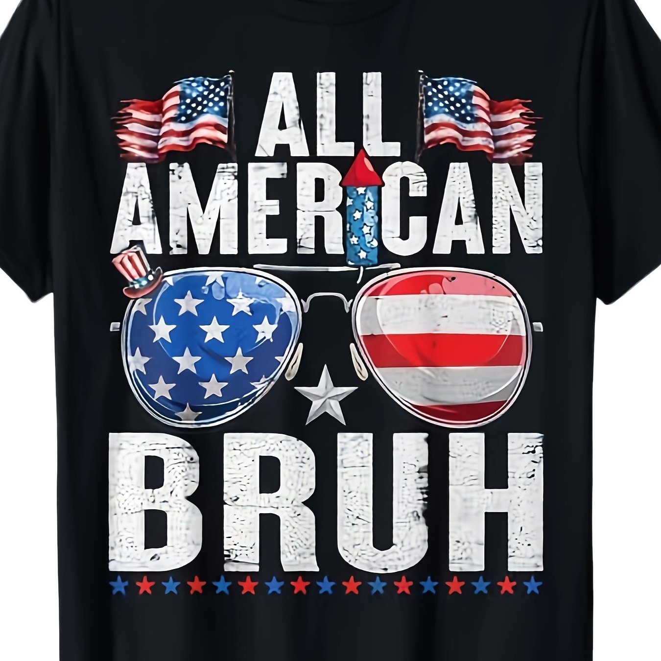 All American Bruh Kids Patriotic T-Shirt - Boys & Girls Cotton Tee