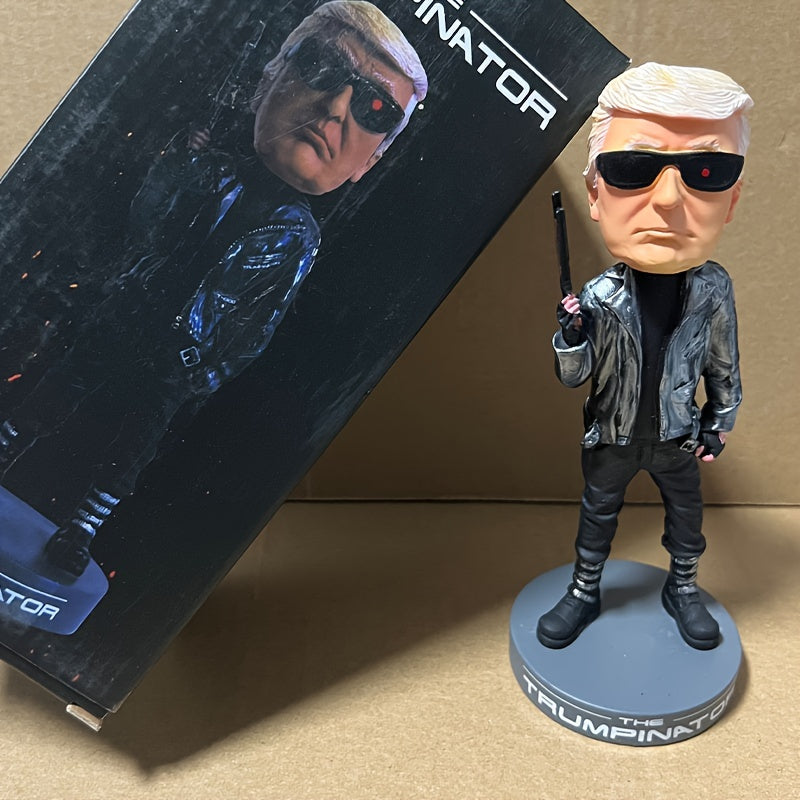 Trump Bobblehead Resin Collectible - Patriotic Hanging Decor Piece