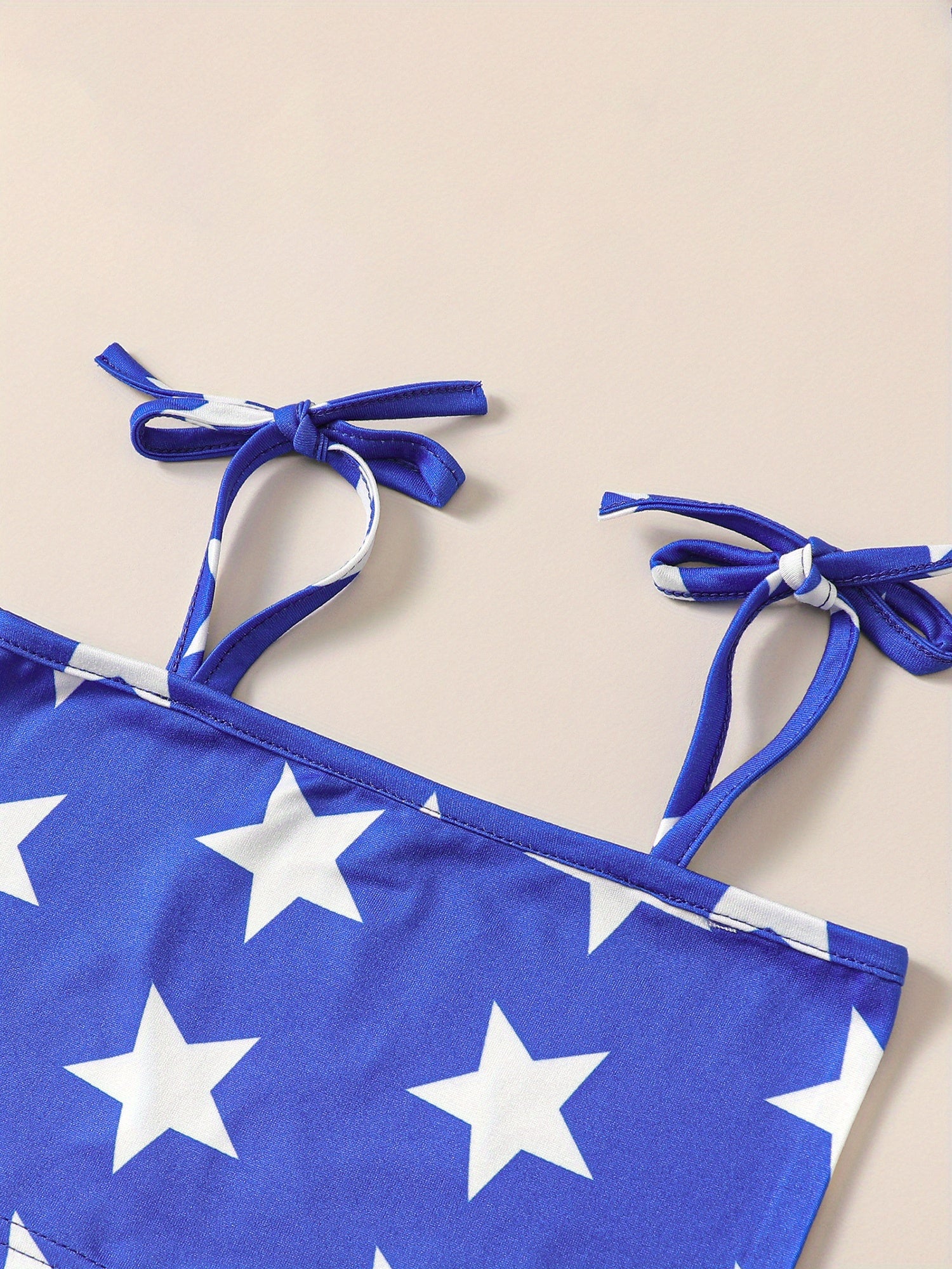 Girls 3pcs Floral Tie Strap Top Skirt Shorts & Headband Set