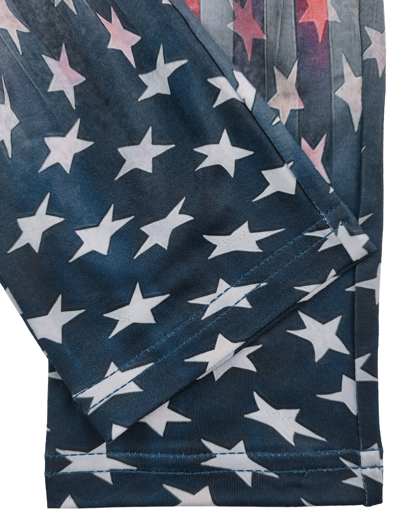 Women's Patriotic Flag 3D Print High-Waist Denim-Look Leggings