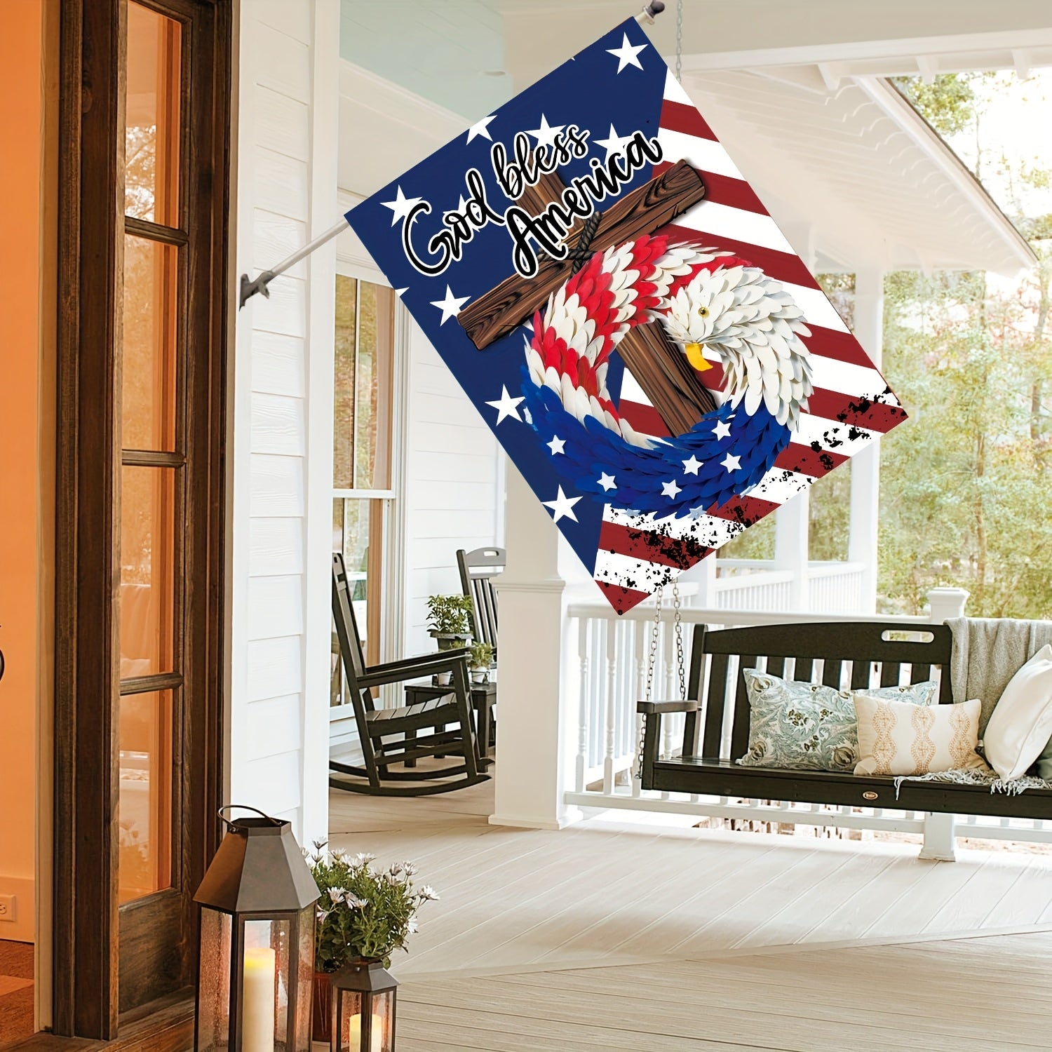 Only Jesus Can Make America Great Again Garden Flag - 12x18in