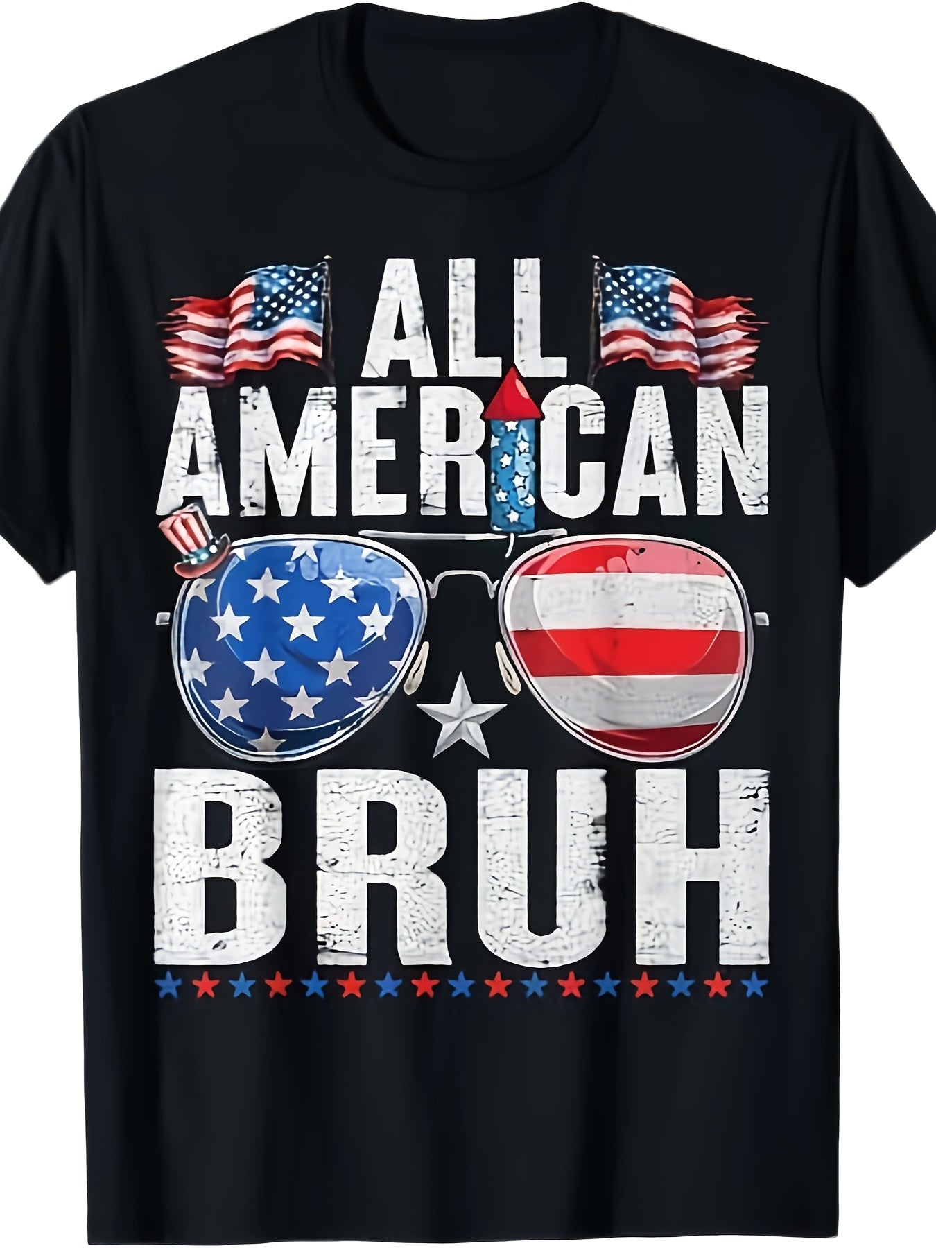 All American Bruh Kids Patriotic T-Shirt - Boys & Girls Cotton Tee