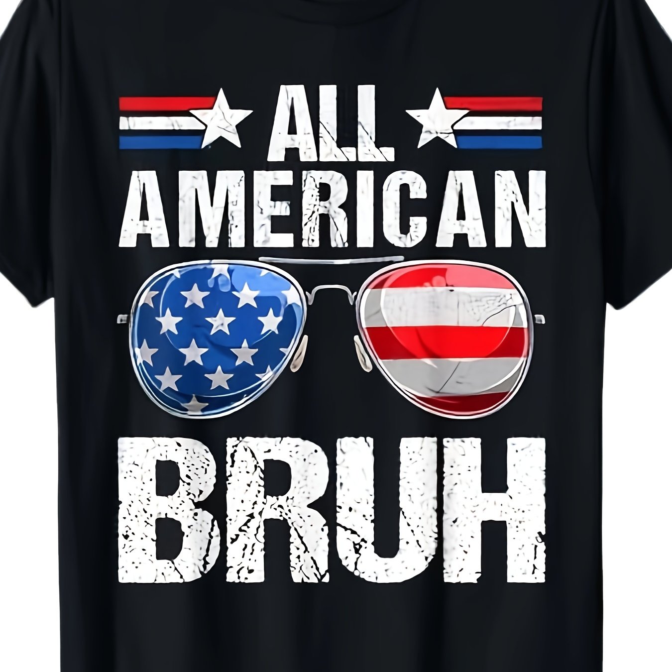 All American Bruh Kids Patriotic T-Shirt - Boys & Girls Cotton Tee