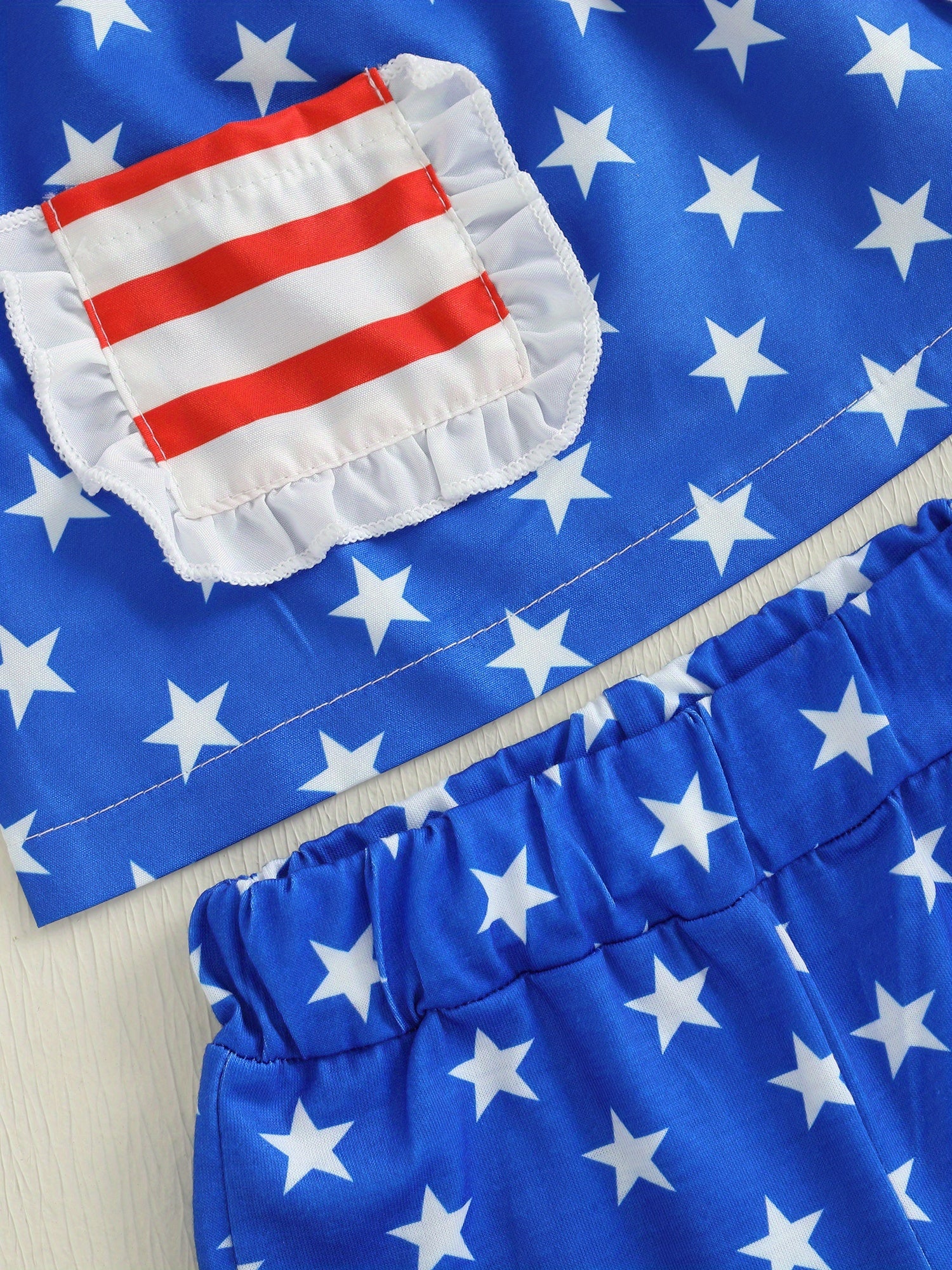 4th July Baby Outfit - Red White Blue Toddler Set