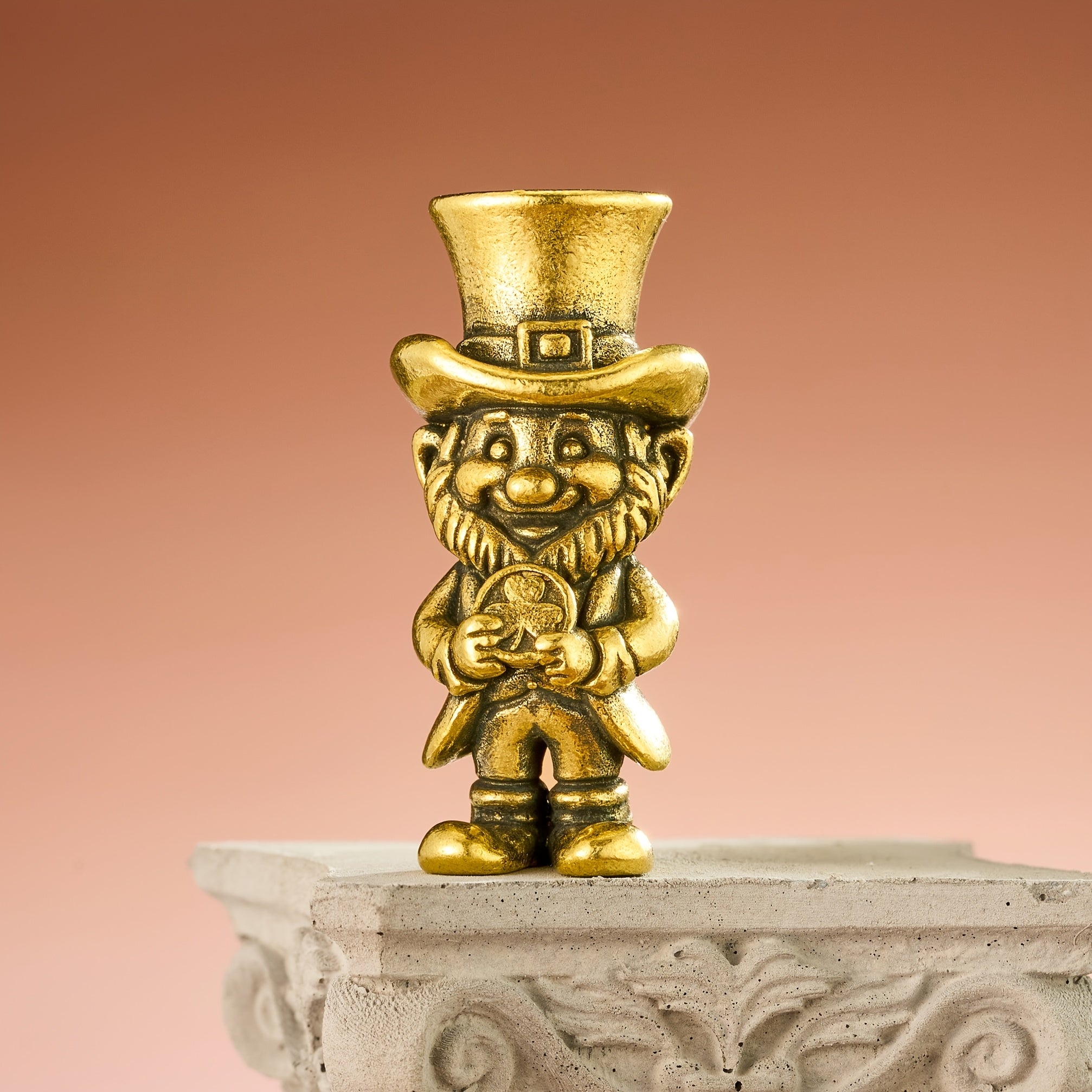 Brass Leprechaun Statue – Lucky Irish Collectible Figurine