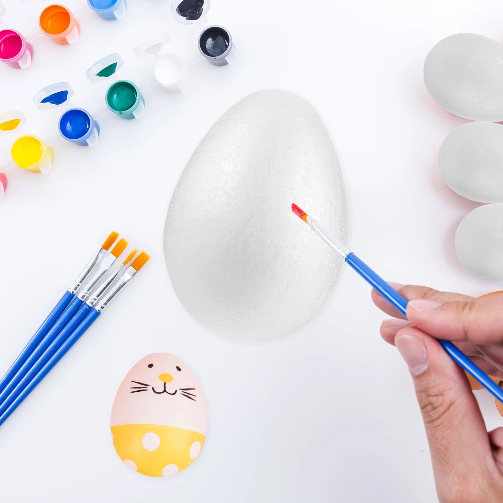Easter Decorations Foam Eggs DIY Craft Supplies 2pc