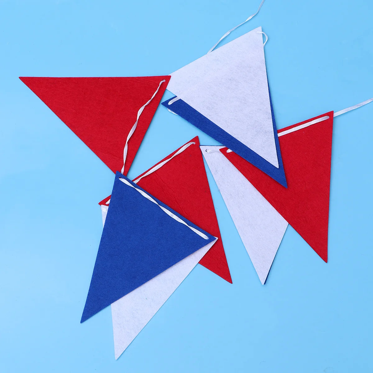 Fourth of July Banner - Red White Blue Patriotic Garland