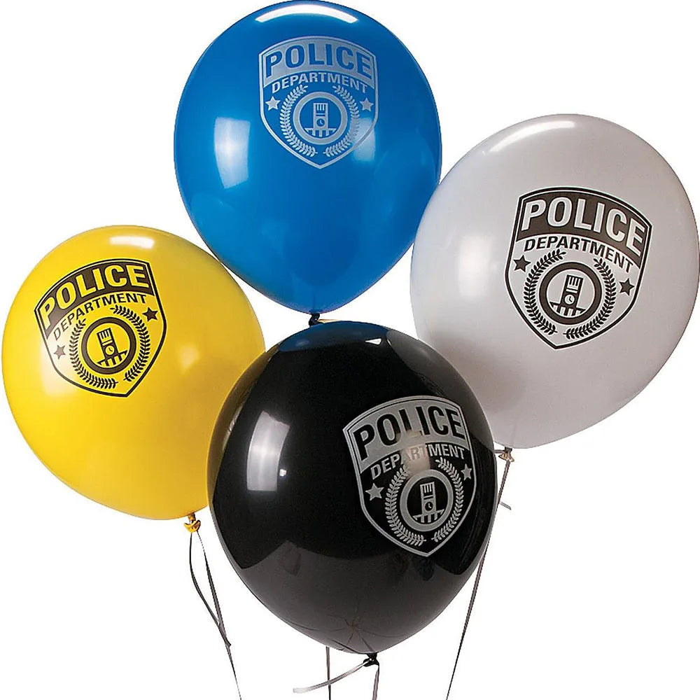 Police Car Balloons - Fun Kids Party Decorations