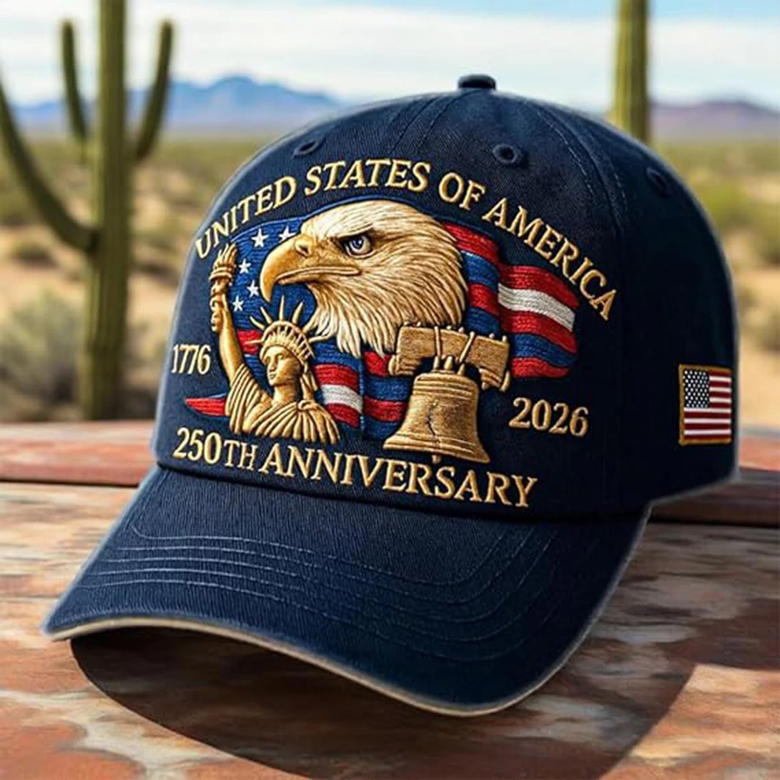 Patriotic Cap - Retro 250th Anniversary USA Hat