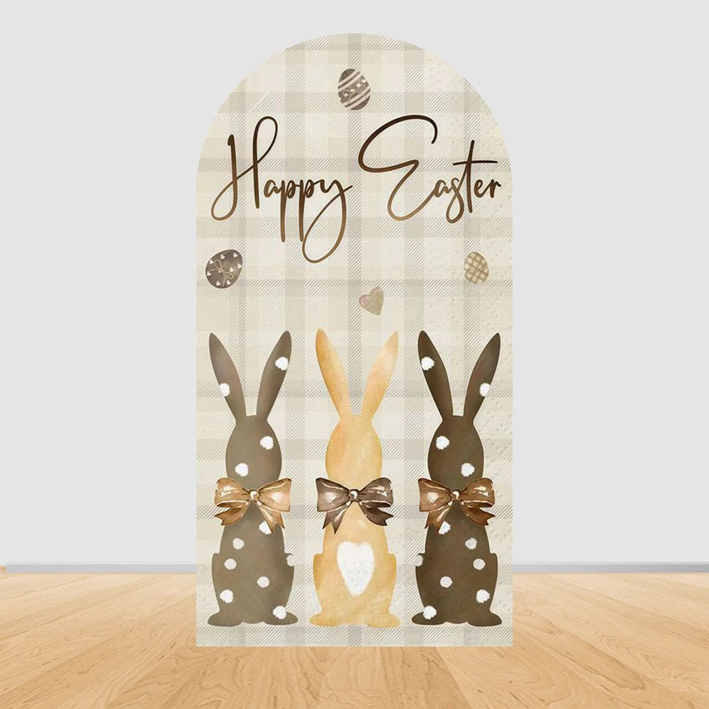 Easter Rabbit Birthday Backdrop - Party Photo Decor