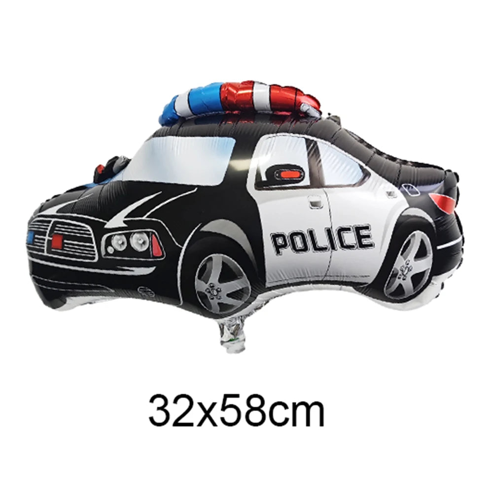 Police Car Balloons - Fun Kids Party Decorations