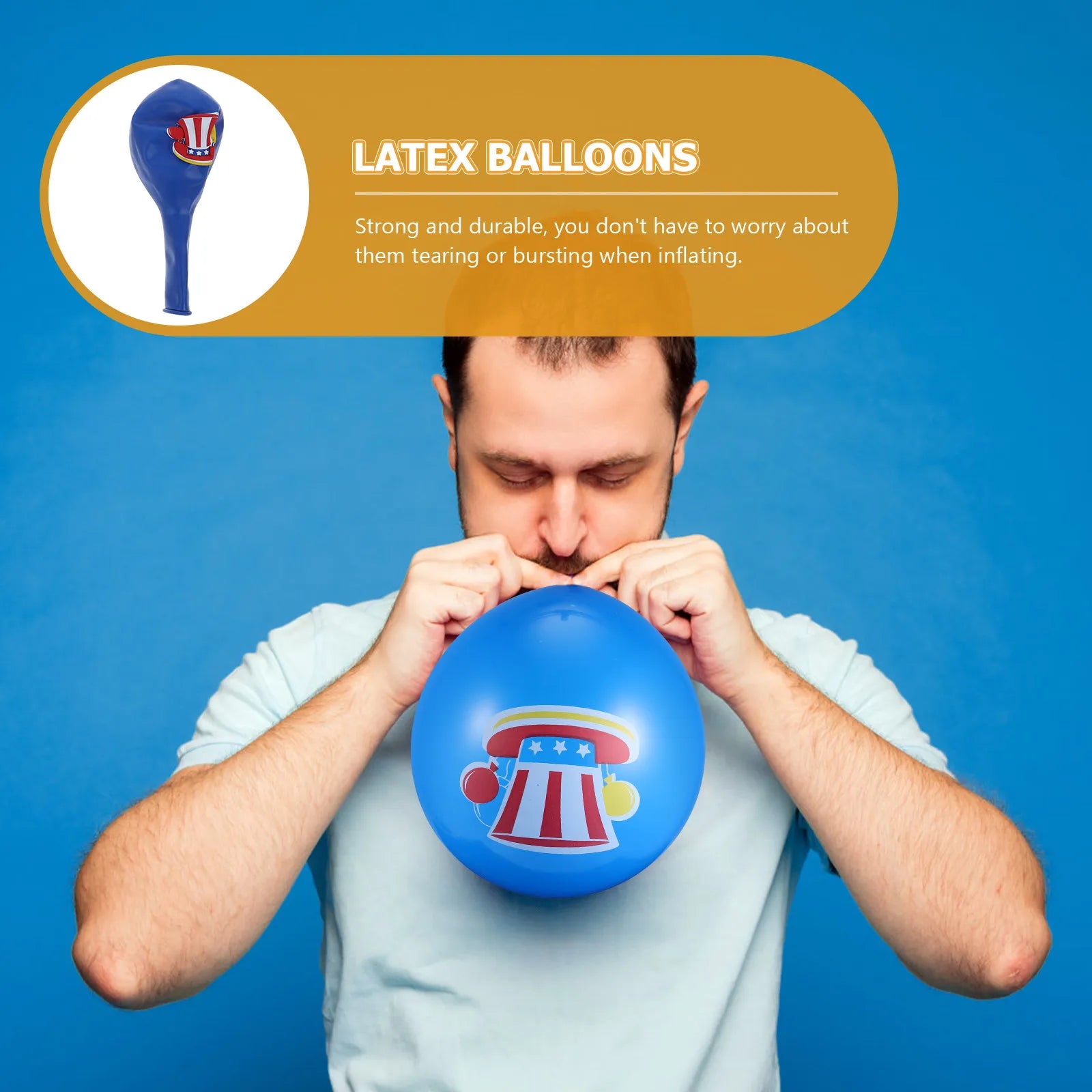 Fourth of July Balloons - Red White Blue Latex Decorations