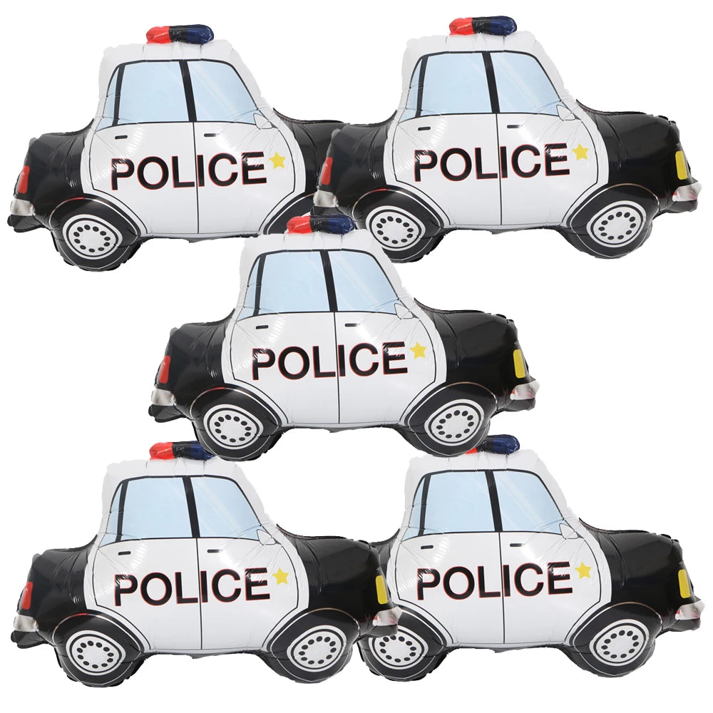 Police Car Balloons - Fun Kids Party Decorations