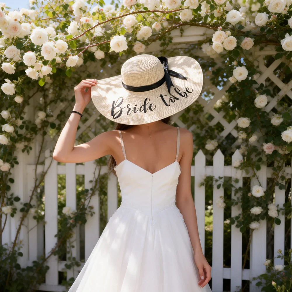 Bride Sun Hat - Future Mrs Beach Wedding Accessory