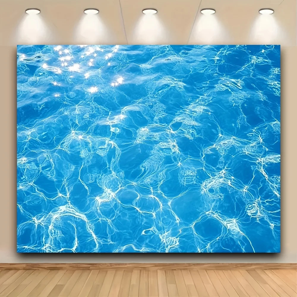 Pool Background - Realistic Water Wave Ripple Effect Blue