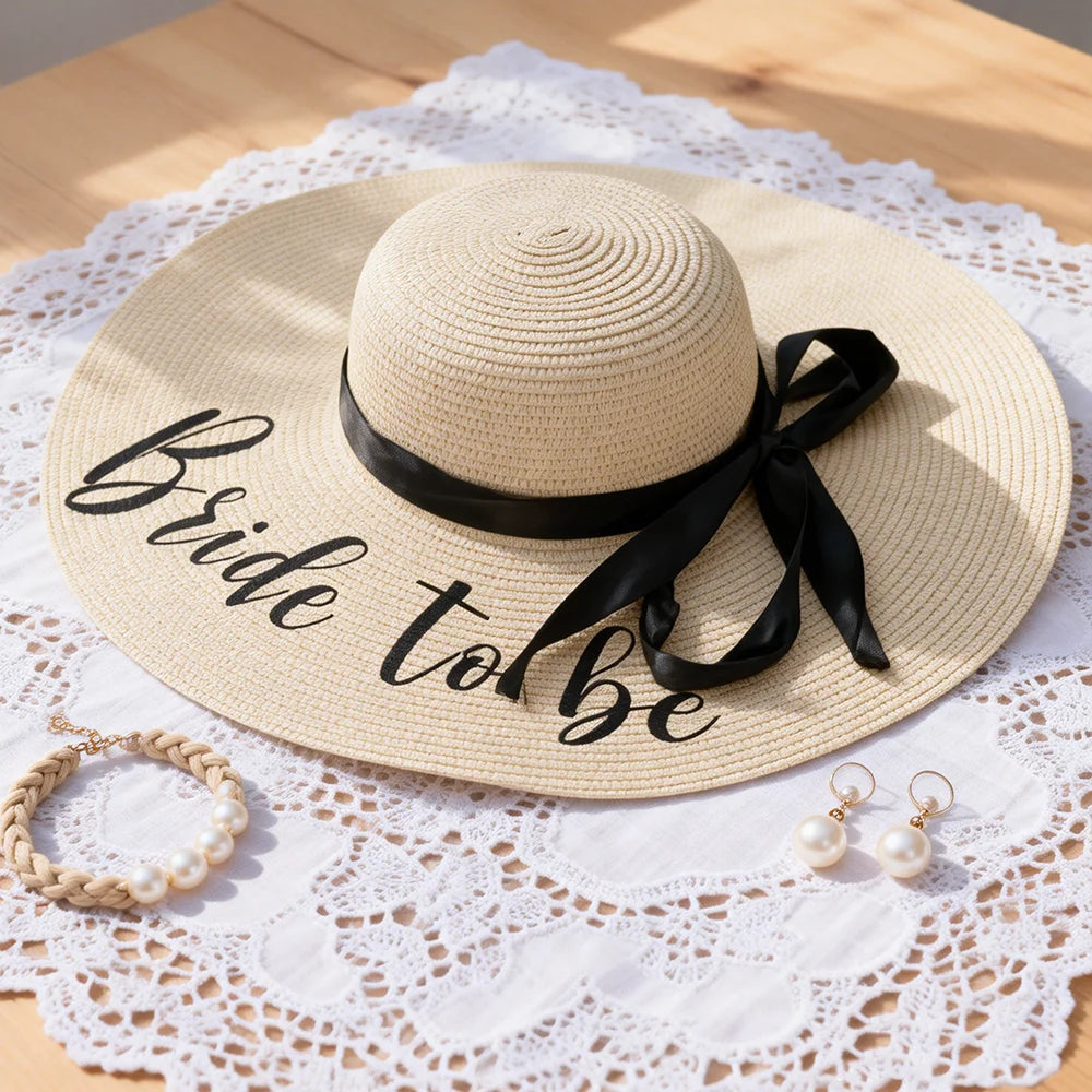 Bride Sun Hat - Future Mrs Beach Wedding Accessory