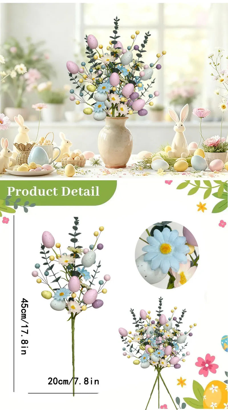 Easter Floral Stems Artificial Daisy - Spring Home Decor 1-10PCS