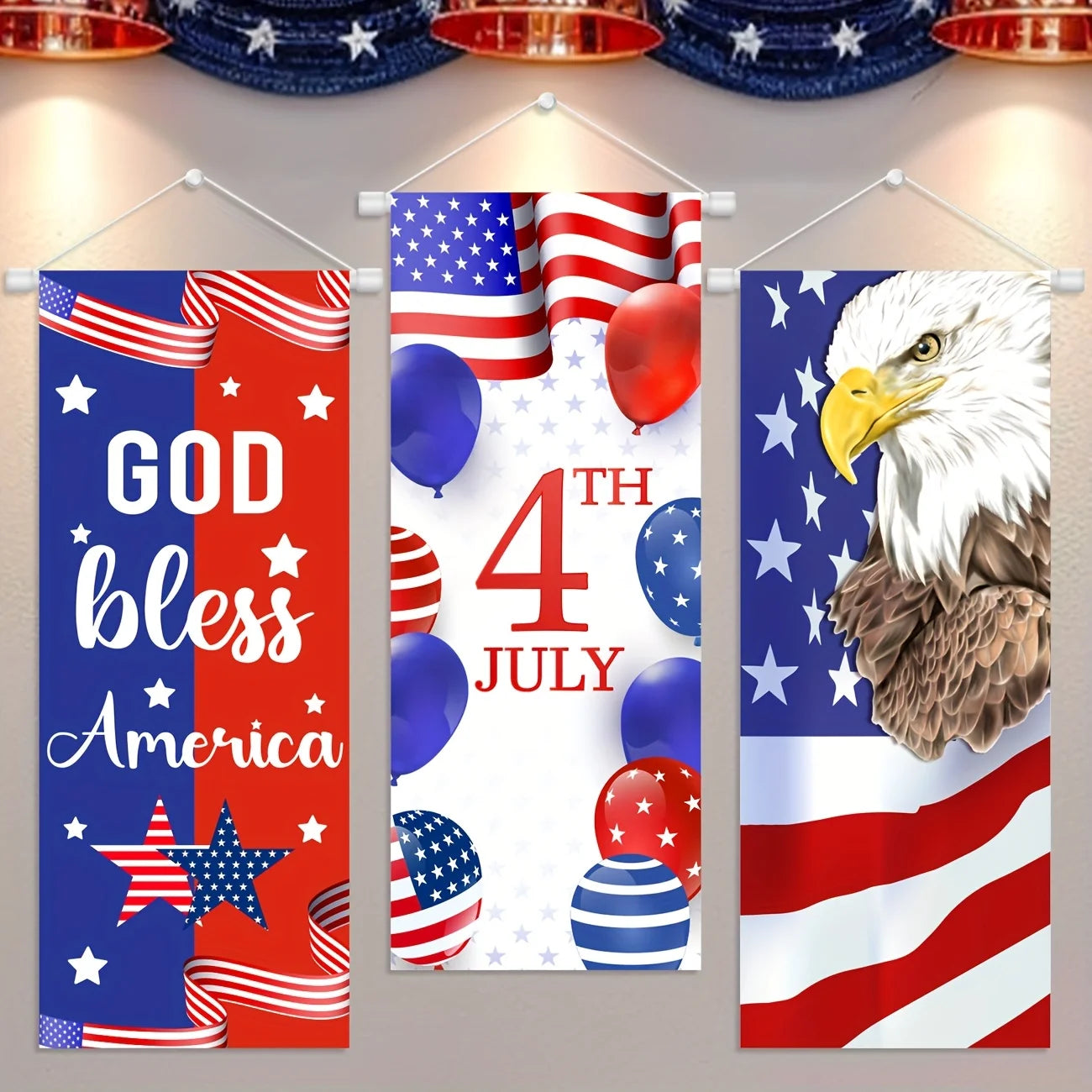 4th of July Banner - Patriotic Independence Day Flag
