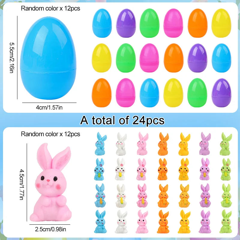 Easter Eggs Fillable Eggs - Easter Party Decor 24pc