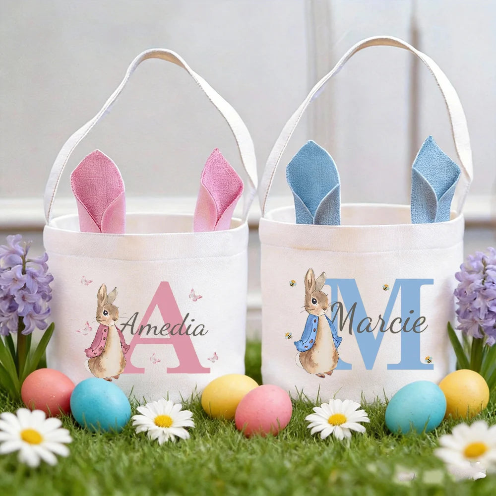 Easter Basket Foldable Handle Egg Hunt Bucket - Easter Gifts 1pc