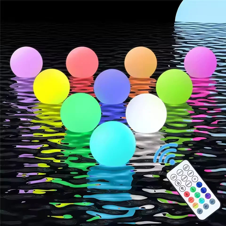 Pool Lights - Colorful LED Floating Ball 16 Colors