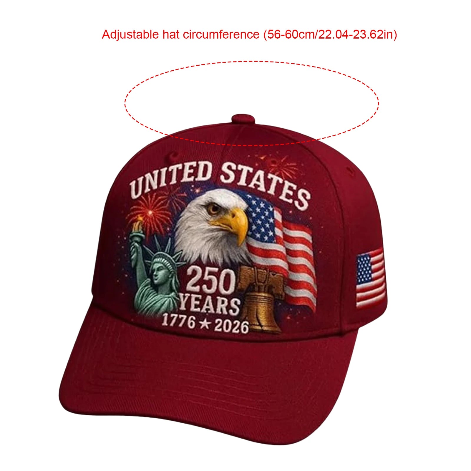 Patriotic Cap - Retro 250th Anniversary USA Hat