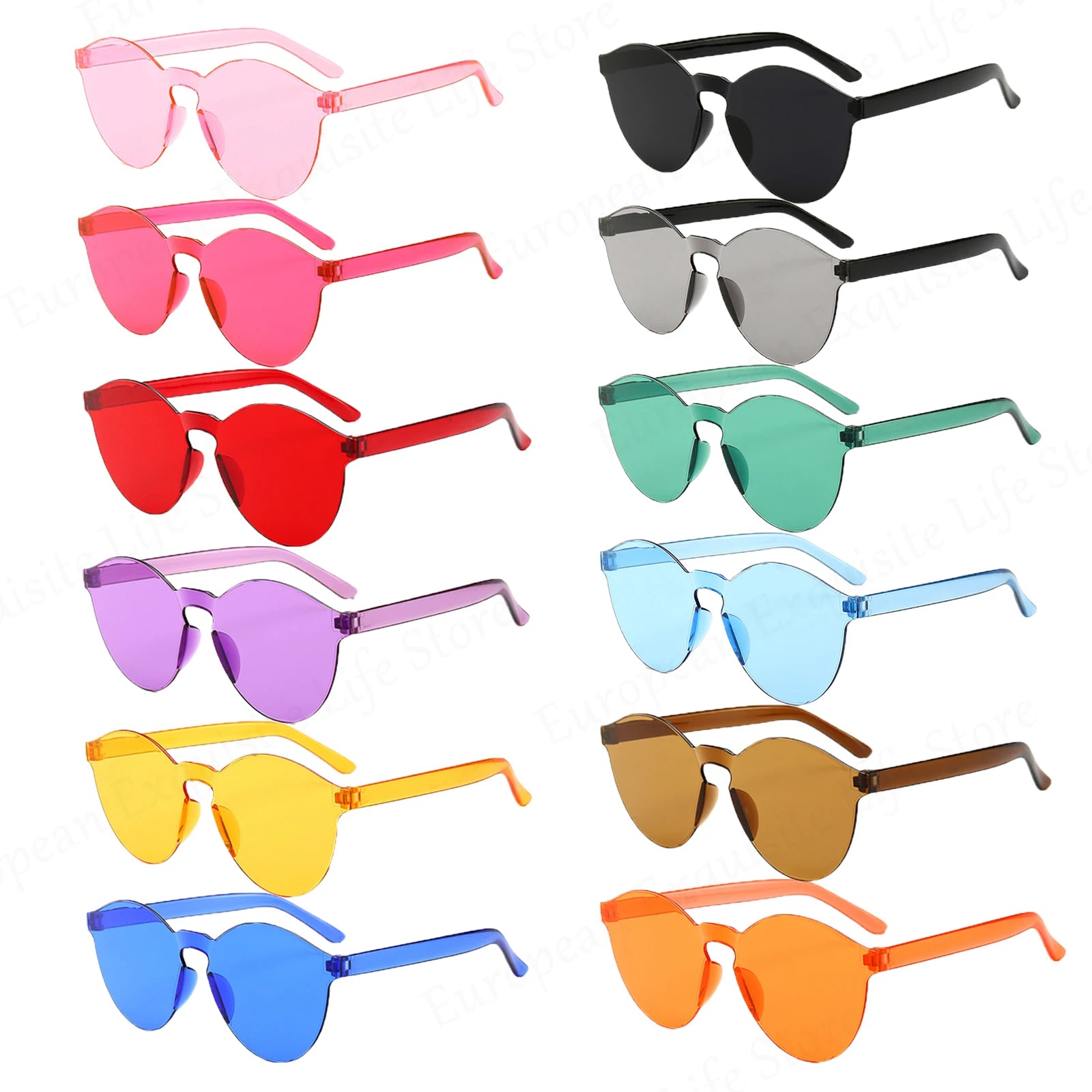 Party Sunglasses Oversized Round - Birthday Fun 12pc