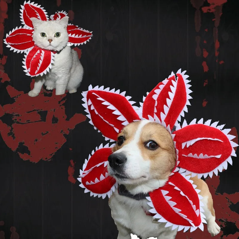 Demogorgon Pet Hat - Birthday Party Headgear Dog Cat