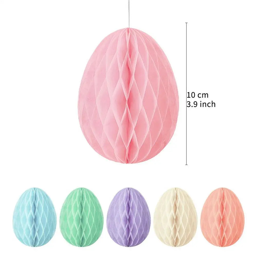 Easter Paper Ball Ornament - Easter Egg Decor 12pc