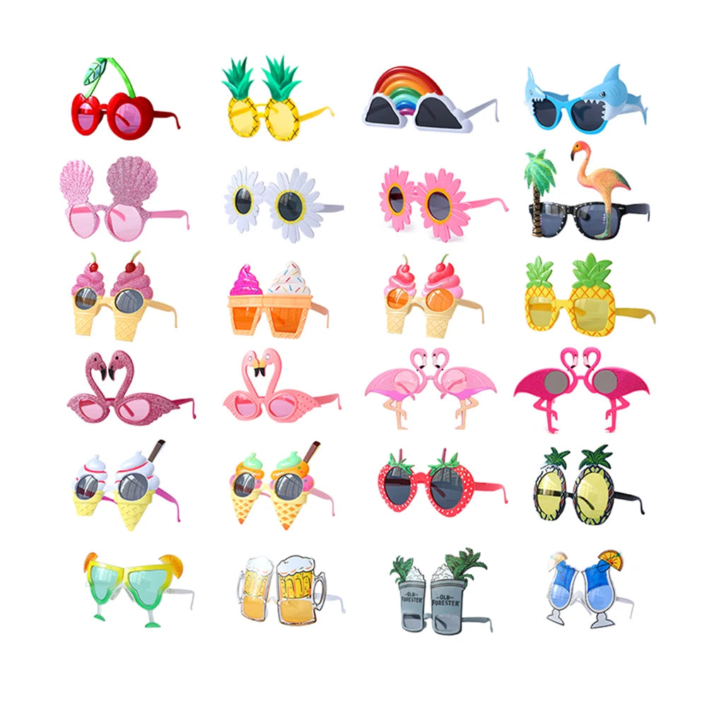 Fun Flamingo Sunglasses Tropical Party Shades