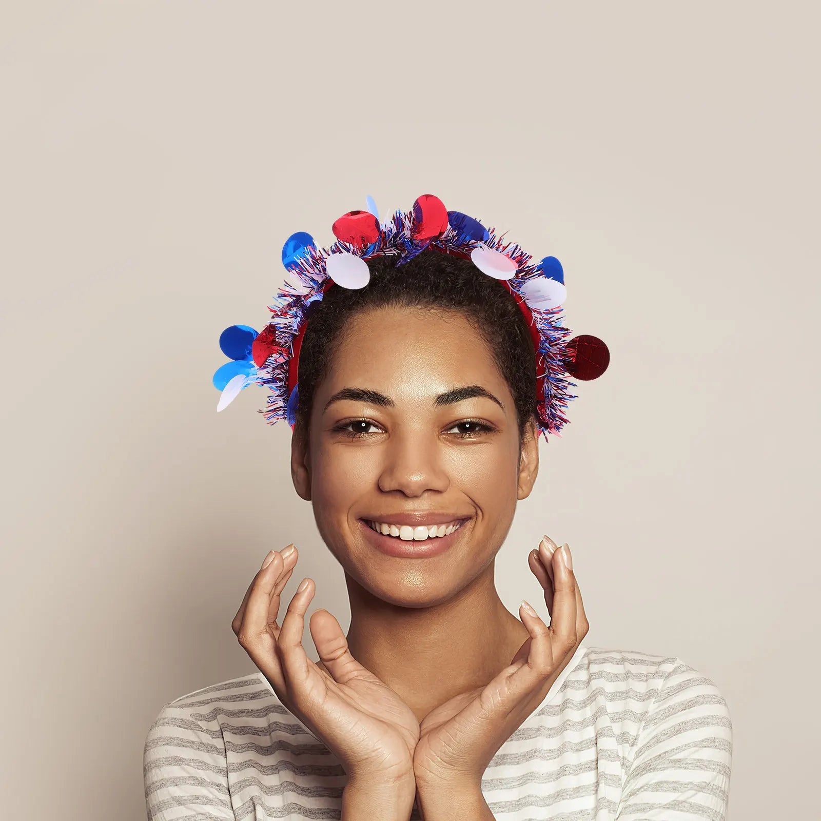 Patriotic Headband - Red White Blue Independence Day Hairband