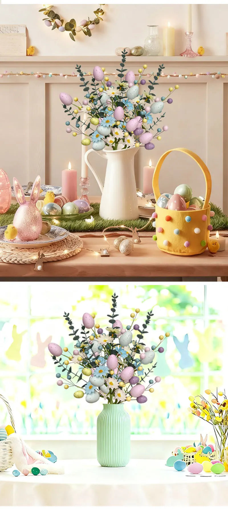 Easter Floral Stems Artificial Daisy - Spring Home Decor 1-10PCS