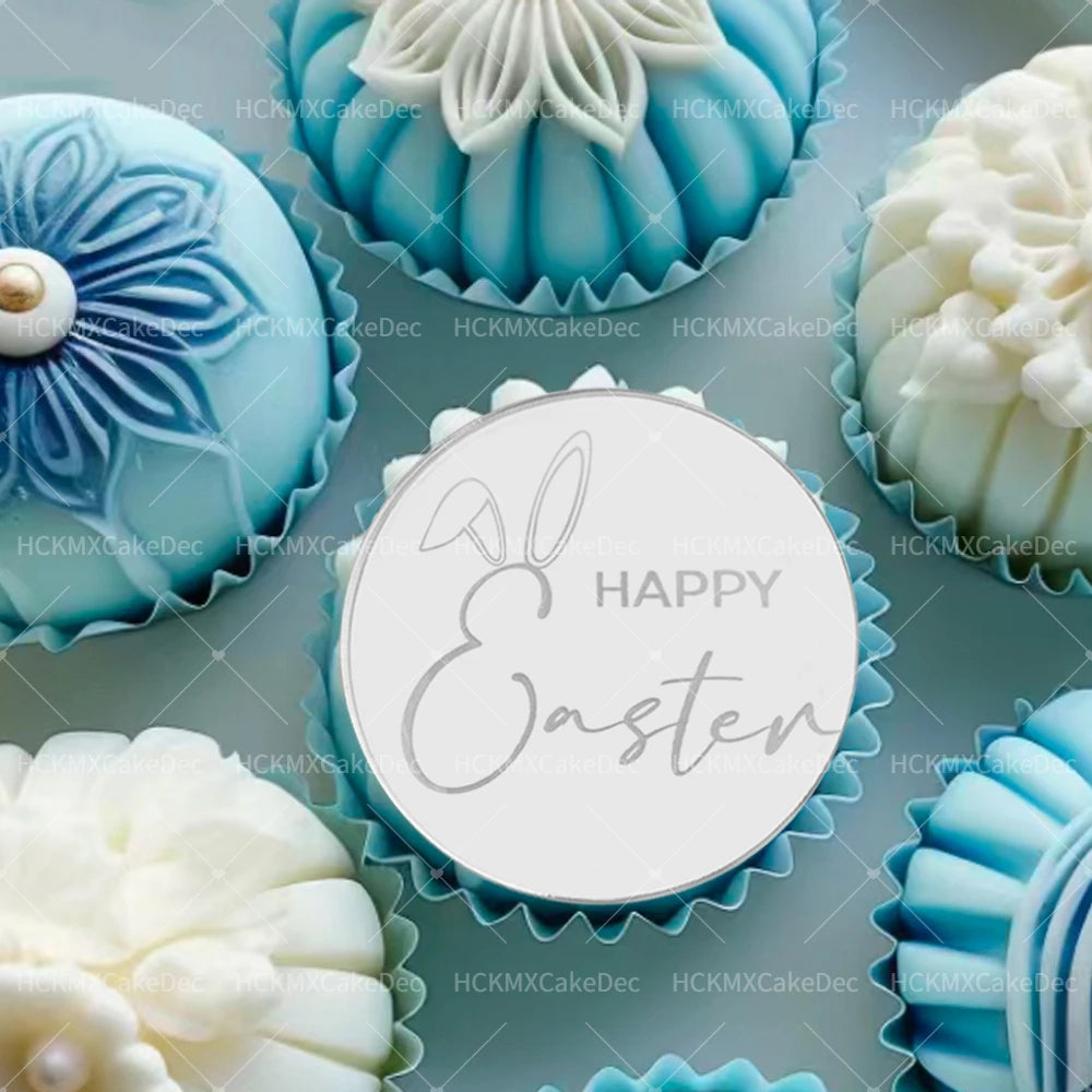 Easter Cupcake Toppers - Rabbit Cake Decor 5pc