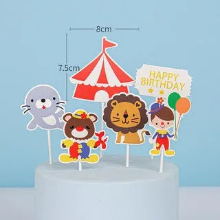 Bunny Cake Topper - Happy Birthday Kid Party Decor