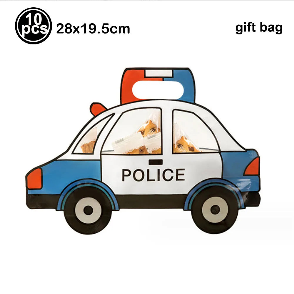 Police Car Balloons - Fun Kids Party Decorations