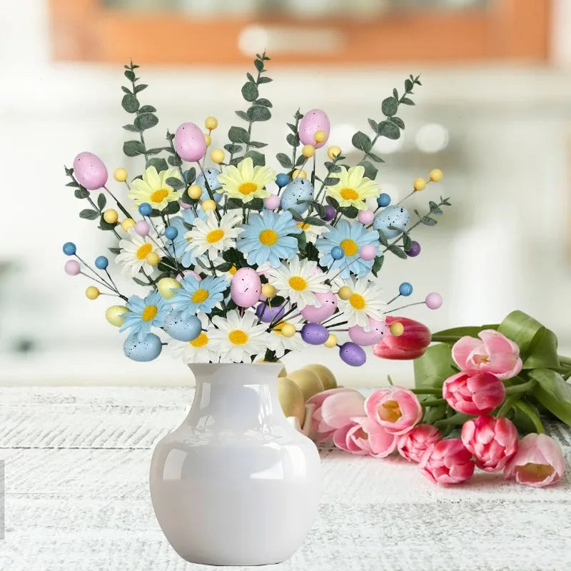 Easter Floral Stems Artificial Daisy - Spring Home Decor 1-10PCS