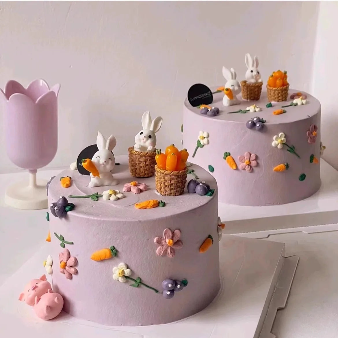 Easter Bunny Cake Topper - Birthday Party Decor 1pc