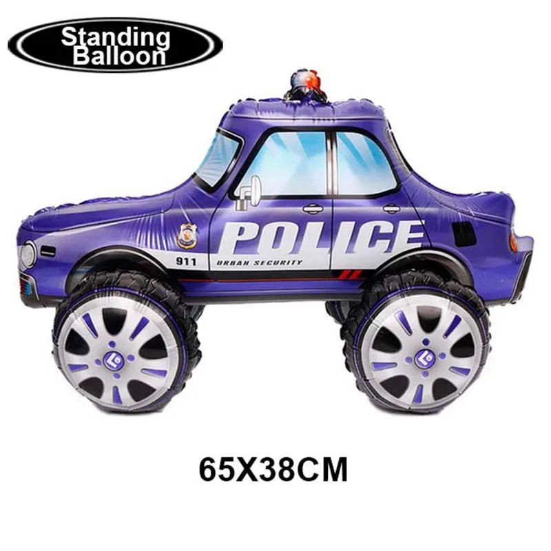 Police Car Balloons - Fun Kids Party Decorations
