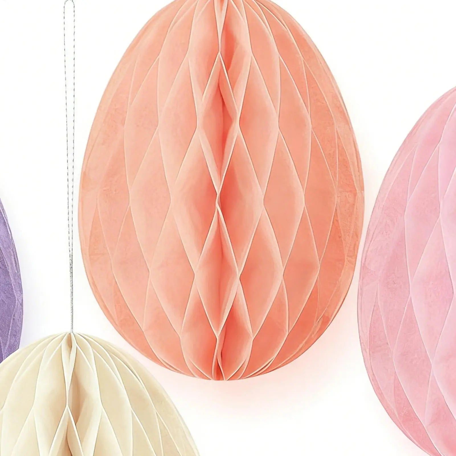 Easter Paper Ball Ornament - Easter Egg Decor 12pc