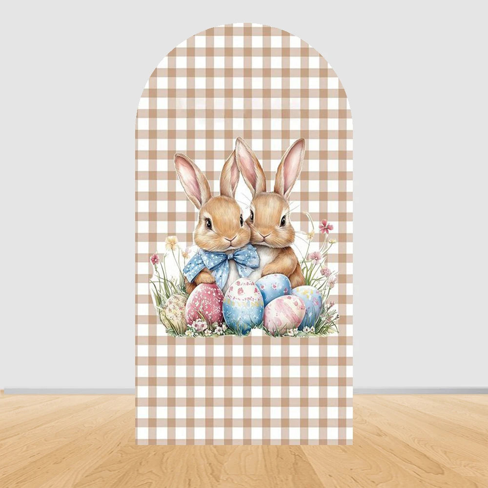 Easter Rabbit Birthday Backdrop - Party Photo Decor