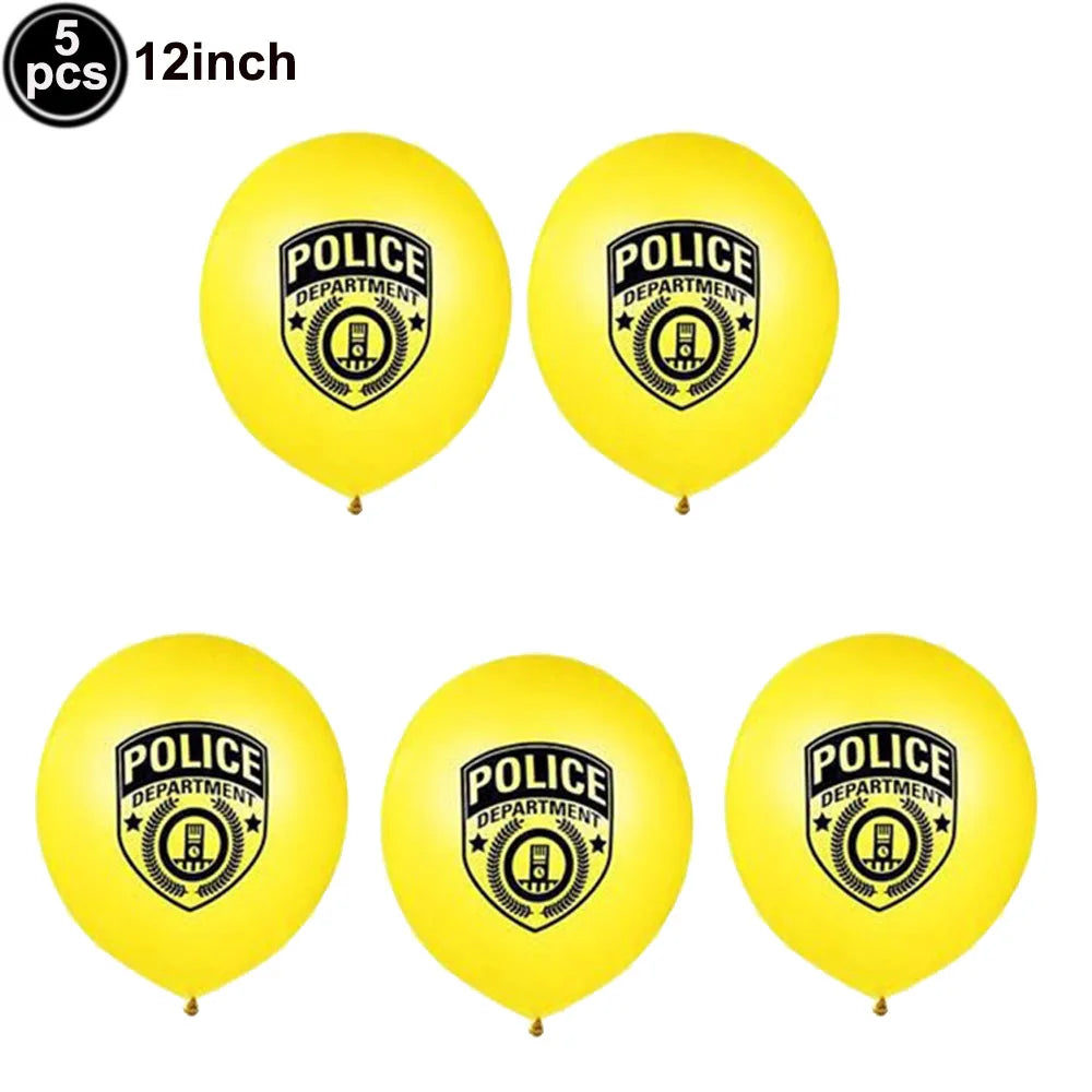 Police Car Balloons - Fun Kids Party Decorations